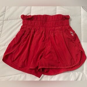 Red Free People Movement Shorts